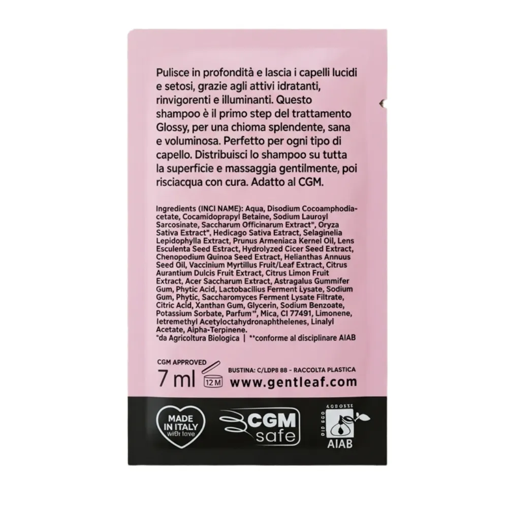 Muestra BioGentleaf Glossy Champú Sin Sulfatos 7ml - 1